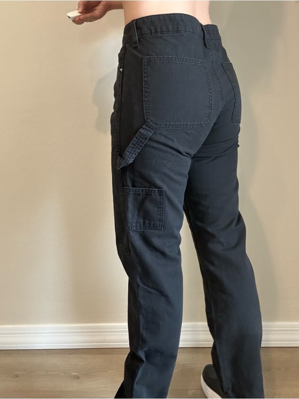 Men's Black Utility Workwear Cargo Pants 28x30
